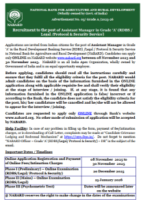 NABARD Grade A Vacancy 2025